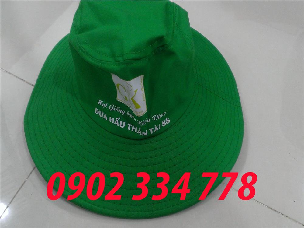 xưởng may nón tai bèo màu xanh lá giá rẽ 